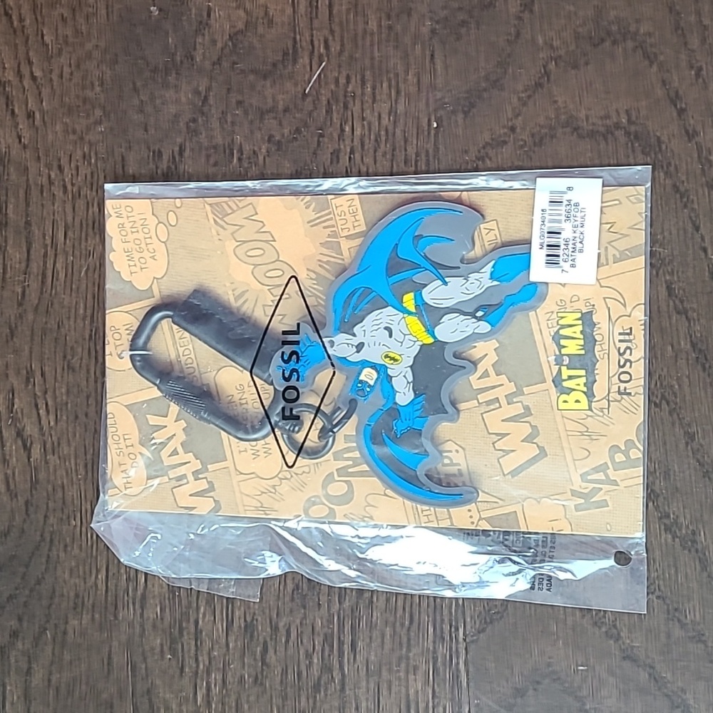 NWT Fossil Batman key fob